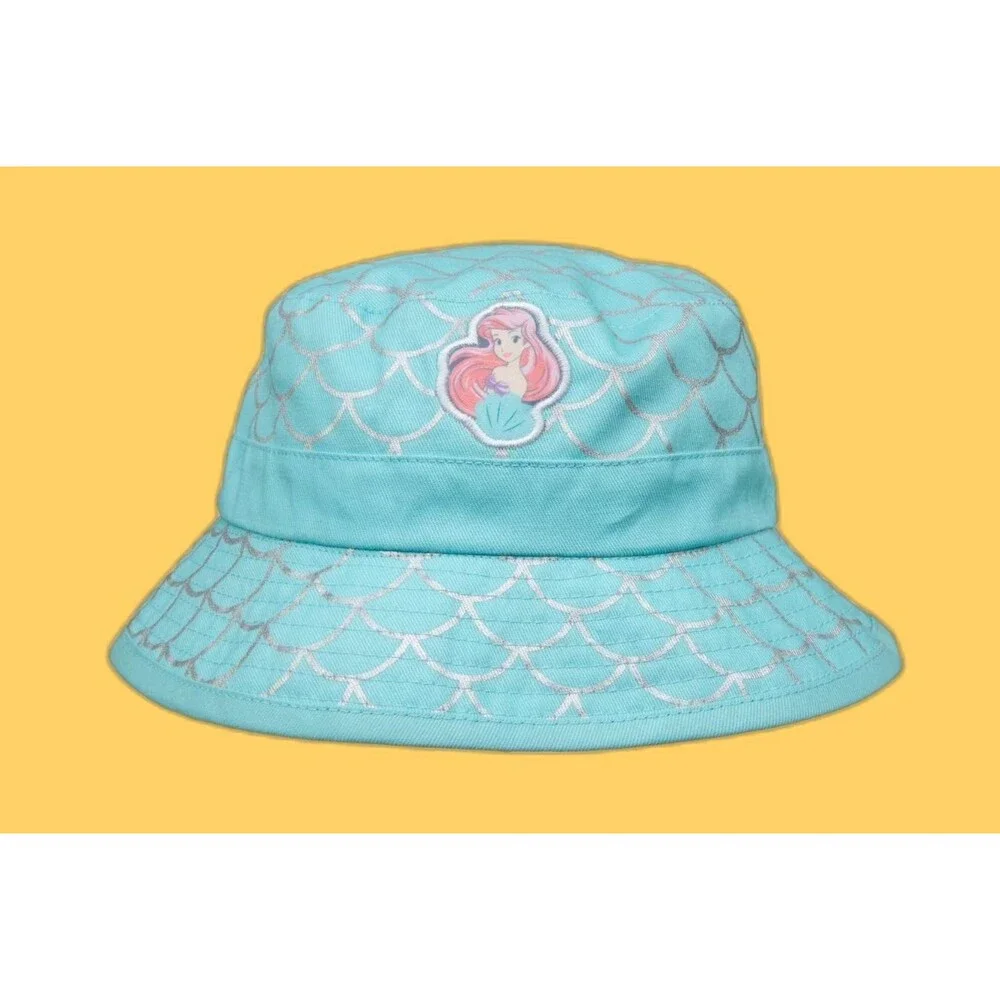 Disney Princess The Little Mermaid Ariel TODDLER GIRLS Reversible Bucket Hat NEW